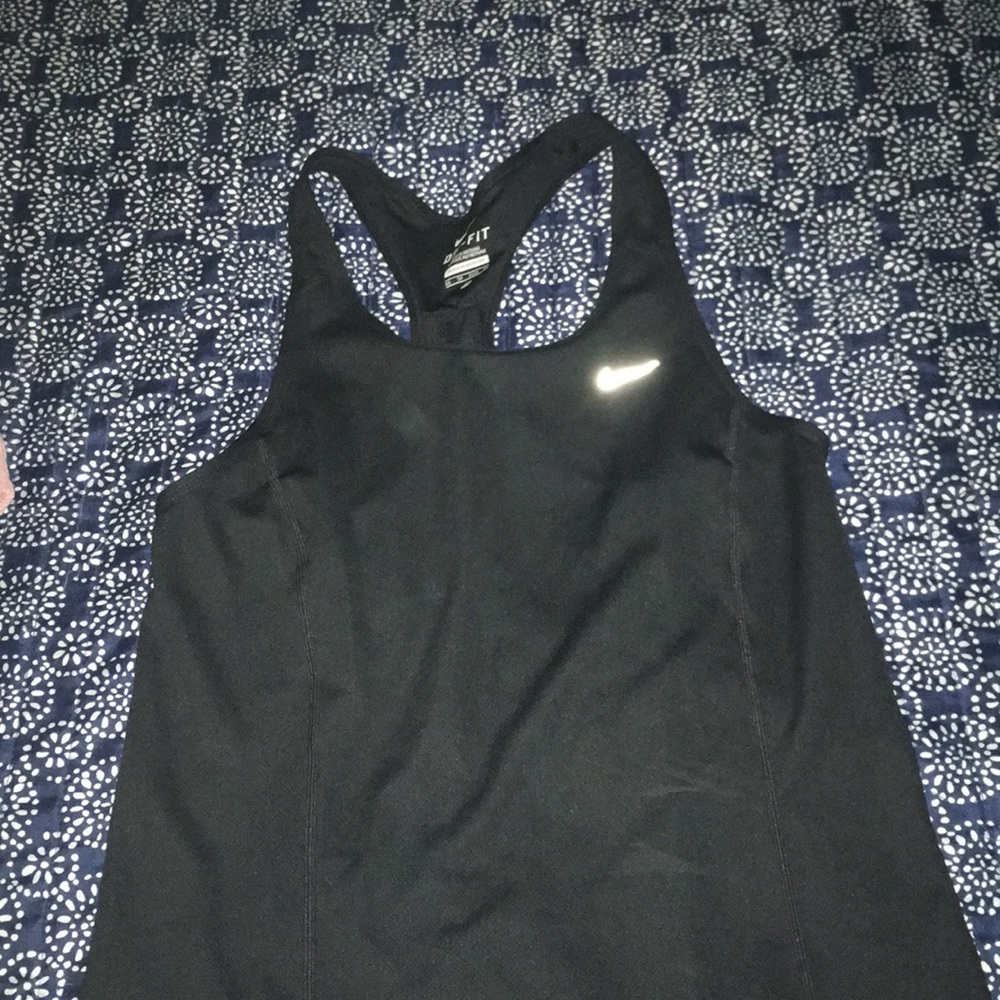 Black Nike Mesh Back Workout Tank